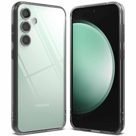 Husa pentru Samsung Galaxy S23 FE,  Ringke Fusion, Smoke Black