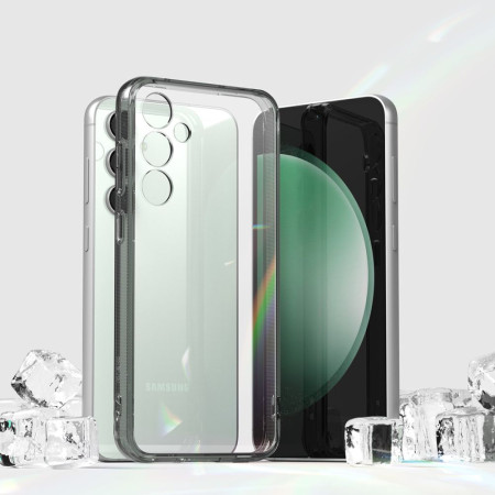 Husa pentru Samsung Galaxy S23 FE,  Ringke Fusion, Smoke Black