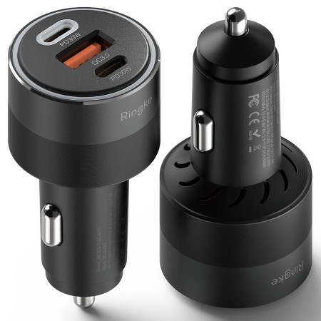Incarcator de Bricheta pentru Masina, Ringke, Black