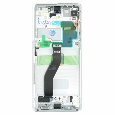 Ecran cu Touchscreen si Rama Compatibil cu Samsung Galaxy S21 Ultra 5G, SM-G998B, Phantom Silver