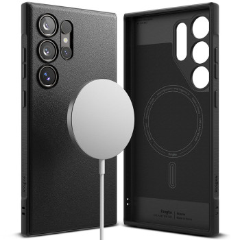 Husa pentru Samsung Galaxy S24 Ultra, Ringke Onyx MagSafe, Black