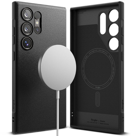 Husa pentru Samsung Galaxy S24 Ultra, Ringke Onyx MagSafe, Black