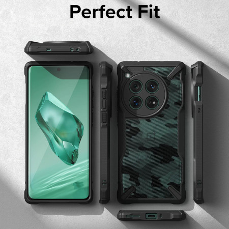 Husa pentru OnePlus 12 Ringke Fusion X, Black