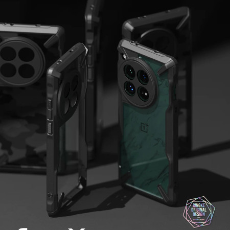Husa pentru OnePlus 12 Ringke Fusion X, Black