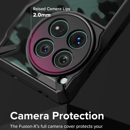 Husa pentru OnePlus 12 Ringke Fusion X, Black