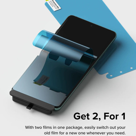 Folie pentru OnePlus 12, set 2 buc, Ringke Dual Easy Full, Clear