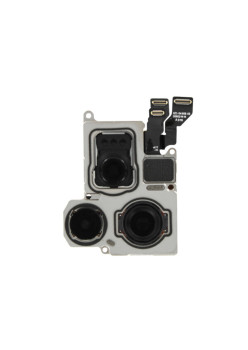 Camera pentru Spate iPhone 15 Pro Max, 48MP + 12MP + 12MP, OEM,  Black