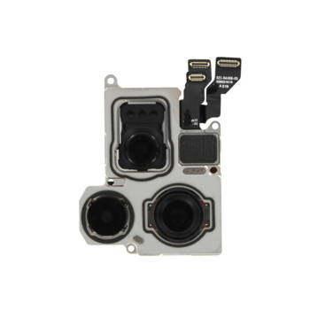 Camera pentru Spate iPhone 15 Pro Max, 48MP + 12MP + 12MP, OEM,  Black