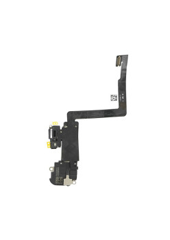 Difuzor Ureche Compatibil cu iPhone 11 Pro Max cu Senzor Lumina Proximitate si Banda, OEM, Black
