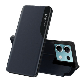 Husa Tip Carte compatibila Xiaomi Redmi Note 13 5G, Stand View,, Dark Blue