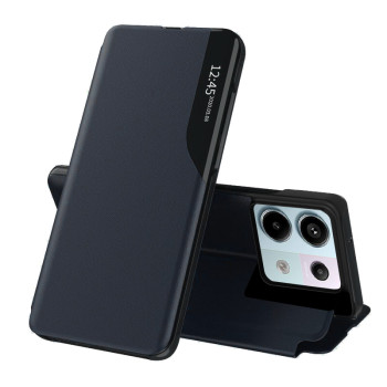 Husa Tip Carte compatibila Xiaomi Redmi Note 13 Pro 5G / Poco X6, Stand View, Dark Blue