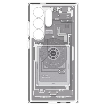 Husa pentru Samsung Galaxy S24 Ultra, Spigen Ultra Hybrid Zero One, White