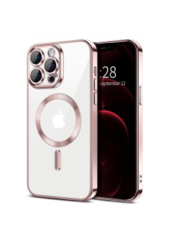 Husa pentru iPhone 12 Pro Max - Techsuit Luxury Crystal MagSafe - Pink