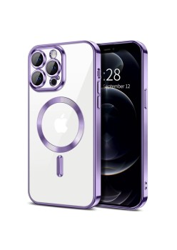Husa pentru iPhone 12 Pro Max - Techsuit Luxury Crystal MagSafe - Light Purple