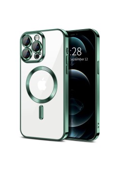 Husa pentru iPhone 12 Pro Max - Techsuit Luxury Crystal MagSafe - Deep Green
