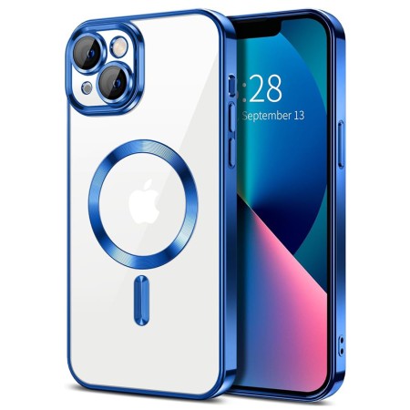 Husa pentru iPhone 13 - Techsuit Luxury Crystal MagSafe - Deep Blue