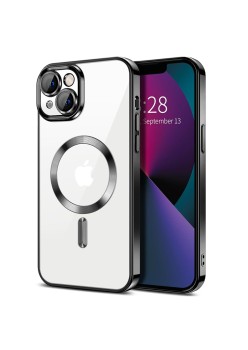 Husa pentru iPhone 13 - Techsuit Luxury Crystal MagSafe - Black