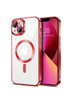 Husa pentru iPhone 13 - Techsuit Luxury Crystal MagSafe - Red