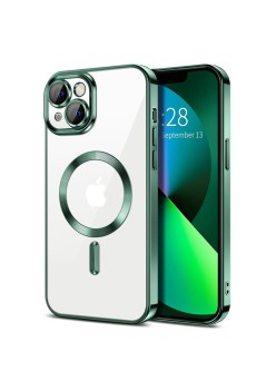 Husa pentru iPhone 13 - Techsuit Luxury Crystal MagSafe - Deep Green
