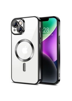Husa pentru iPhone 14 - Techsuit Luxury Crystal MagSafe - Black