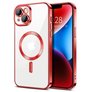 Husa pentru iPhone 14 - Techsuit Luxury Crystal MagSafe - Red