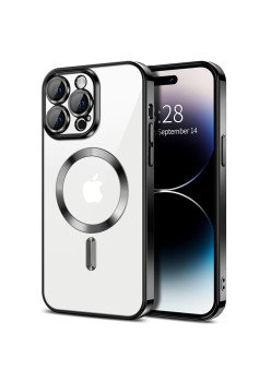 Husa pentru iPhone 14 Pro Max - Techsuit Luxury Crystal MagSafe - Black