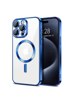 Husa pentru iPhone 15 Pro Max - Techsuit Luxury Crystal MagSafe - Deep Blue