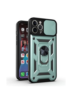 Husa pentru iPhone 12 Pro Max - Techsuit CamShield Series - Green