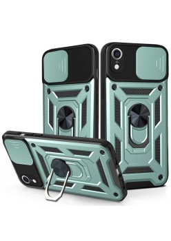 Husa pentru iPhone XR - Techsuit CamShield Series - Green