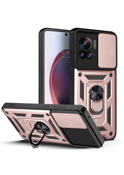 Husa pentru Motorola Edge 30 Ultra - Techsuit CamShield Series - Rose Gold