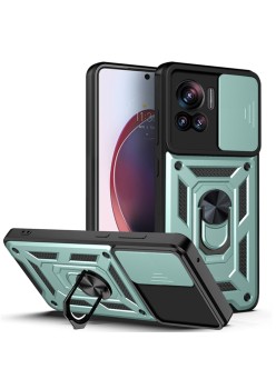 Husa pentru Motorola Edge 30 Ultra - Techsuit CamShield Series - Green