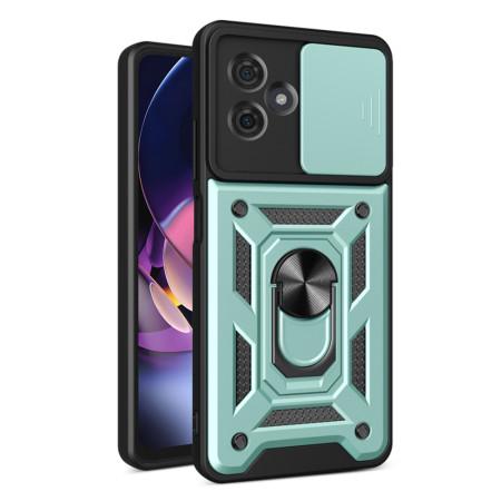 Husa pentru Motorola Moto G54 Power Edition / G64, CamShield Protectie Camera, Inel Magnetic, Slide si Snap, Green