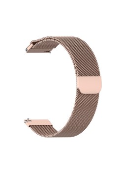 Curea pentru Huawei Watch GT 4 (41mm)/W1/Honor Watch S1/Garmin Venu 2S/Vivoactive 4S - Techsuit Watchband 18mm (W009) - Rose Gold