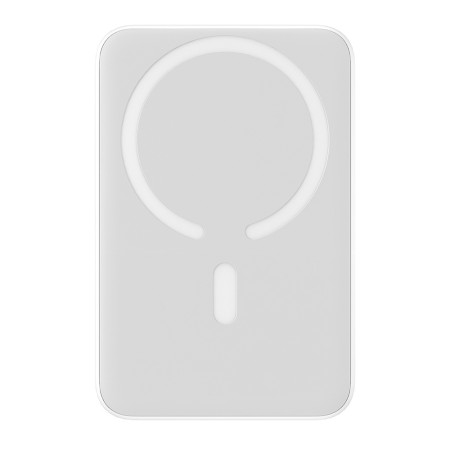Baterie Externa USB-C, MagSafe, 10000mAh, 20W + Cablu Type-C, 60W, 30cm - Baseus Magnetic Mini (PPCX070002) - White