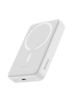 Baterie Externa USB-C, MagSafe, 10000mAh, 30W - Baseus Mini (PPCX110202) - White
