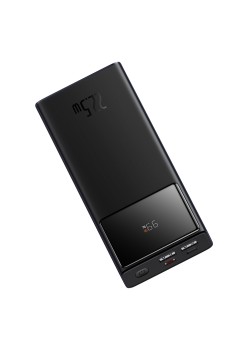 Acumulator Extern 2x USB, Type-C, Micro-USB, 22.5W, 20000mAh + Cablu Type-C, 3A, 30cm - Baseus Star-Lord (PPXJ080001) - Black