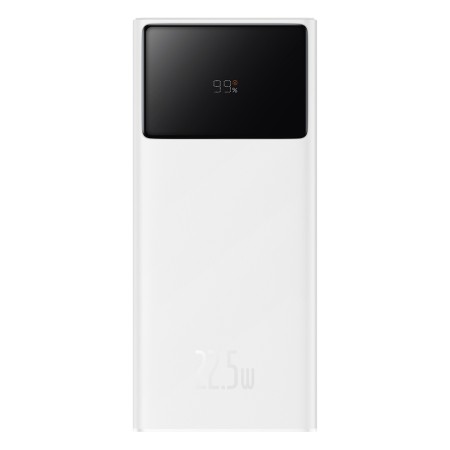 Acumulator Extern 2x USB, Type-C, Micro-USB, 22.5W, 20000mAh + Cablu Type-C, 3A, 30cm - Baseus Star-Lord (PPXJ080002) - White