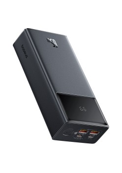 Acumulator Extern 2x USB, Type-C, Micro-USB, 65W, 20000mAh + Cablu Type-C, 3A, 30cm - Baseus Star-Lord (P10022908113-00) - Black