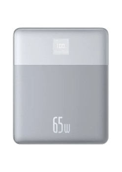 Acumulator Extern 2x Type-C, 65W, 12000mAh + Cablu USB-C - Baseus (P10063801S13-00) - Silver
