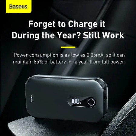 Starter pentru Pornire Masina 1000A, 12000mAh - Baseus Super Energy (C00245800U03-Z1) - Dark Space Black