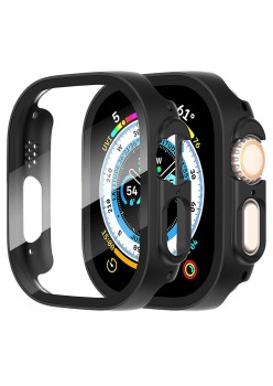 Husa pentru Apple Watch Ultra / Ultra 2 + Folie - Techsuit Defense360 Pro - Black