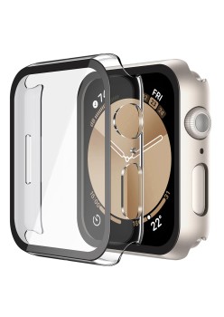 Husa pentru Apple Watch 4 / 5 / 6 / SE (40mm) + Folie - Techsuit Defense360 Pro - Clear