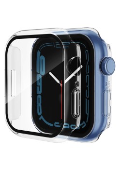 Husa pentru Apple Watch 7 (45mm) + Folie - Techsuit Defense360 Pro - Clear