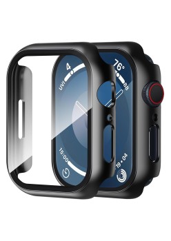 Husa pentru Apple Watch 7 (41mm) + Folie - Techsuit Defense360 Pro - Black