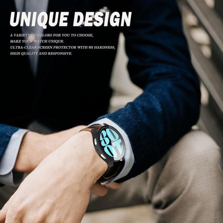 Husa pentru Samsung Galaxy Watch6 (40mm) + Folie - Techsuit Defense360 Pro - Black