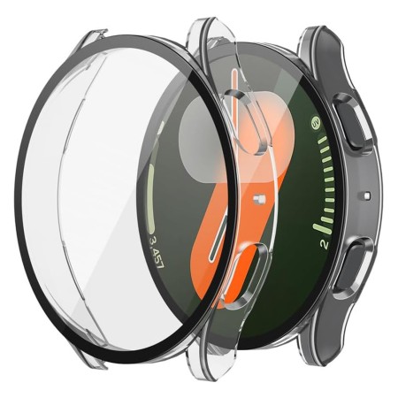 Husa pentru Samsung Galaxy Watch7 (40mm) + Folie - Techsuit Defense360 Pro - Clear