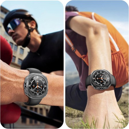 Husa pentru Samsung Galaxy Watch Ultra (47mm) + Folie - Techsuit Defense360 Pro - Clear