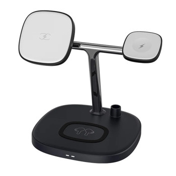 Statie de Alimentare pentru iPhone, iWatch, AirPods, Apple Pencil, 15W, Yesido, Black