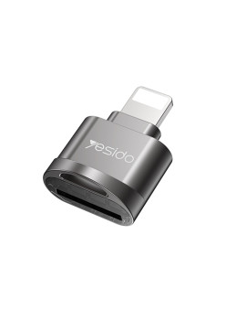 Cititior de Carduri Lightning la TF, cu Functia OTG, Yesido, Grey