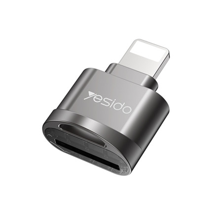 Cititior de Carduri Lightning la TF, cu Functia OTG, Yesido, Grey